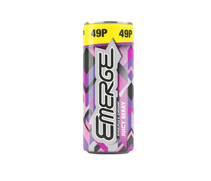 Emerge Energy Drink Mixed Berry PMP 24 x 250ml - thewholesalehub