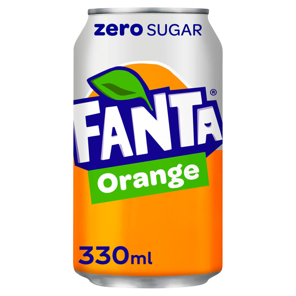 Fanta Orange Zero Sugar 24 x 330ml - thewholesalehub