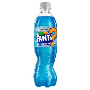 Fanta Zero Blue, What The Fanta Mystery Flavour 500ml bottles