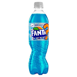 Fanta Zero Blue, What The Fanta Mystery Flavour 500ml bottles