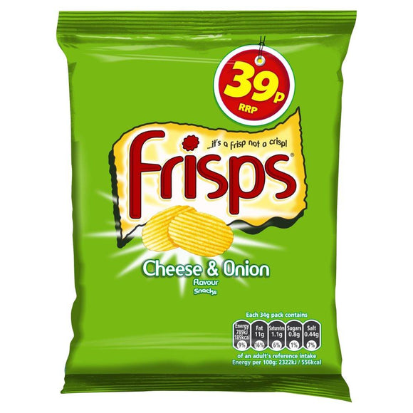 Frisps Cheese & Onion Flavoured Snack 34g