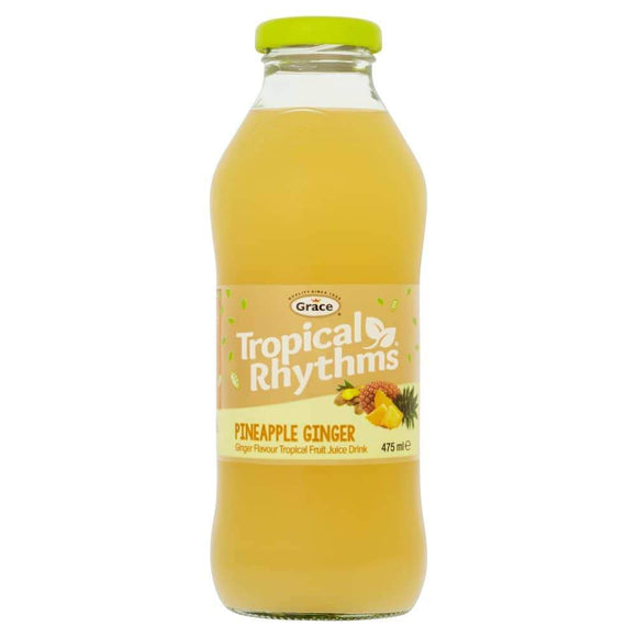 Grace Tropical Rhythms Pineapple Ginger 12 x 475ml - thewholesalehub