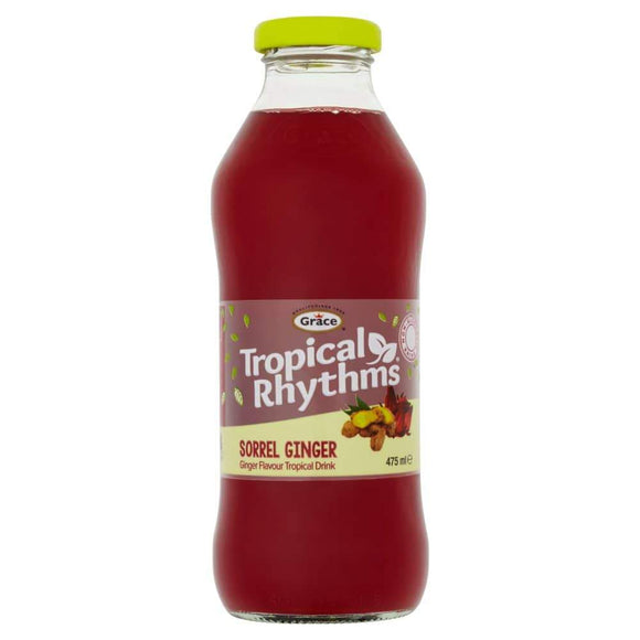 Grace Tropical Rhythms Sorrel Ginger 12 x 475ml - thewholesalehub