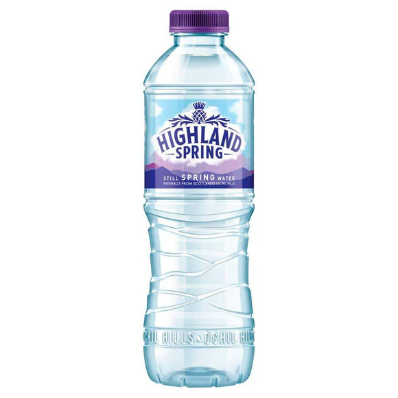 Highland Spring Still Mineral Water 24 x 500ml plastic bottle