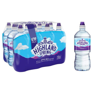 Highland Spring Still Mineral Water (Sport Cap) 12 x 1Ltr pack