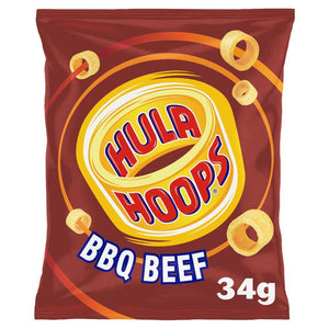 Hula Hoops BBQ Beef Crisps 34g