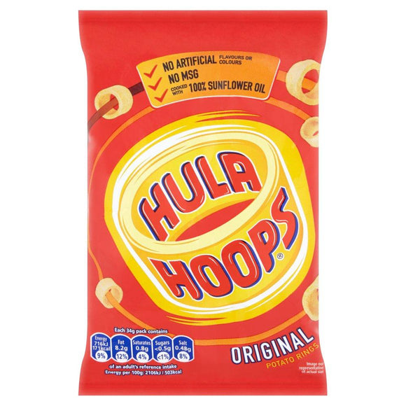 Hula Hoops Original Crisps 34g