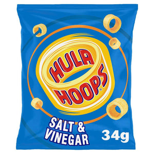 Hula Hoops Salt & Vinegar Crisps 34g