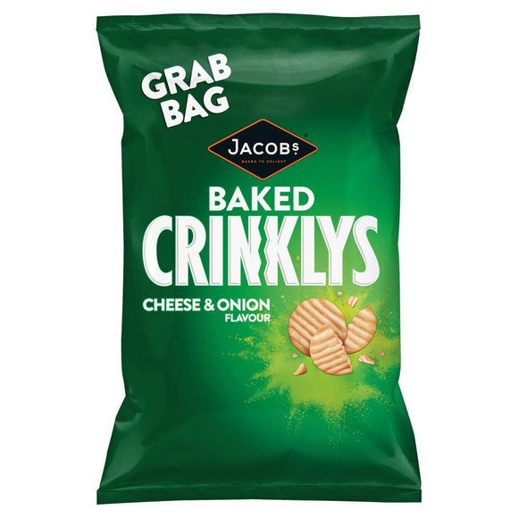 Jacob's Baked Crinklys Cheese & Onion 50g