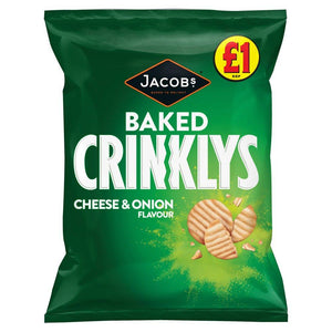 Jacob's Baked Crinklys Cheese & Onion Flavour 105g