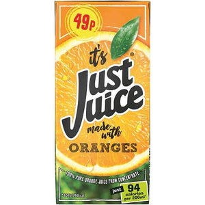 Just Juice Orange PMP 24 x 200ml - thewholesalehub