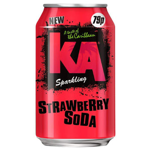 KA Sparkling Strawberry Soda 330ml cans