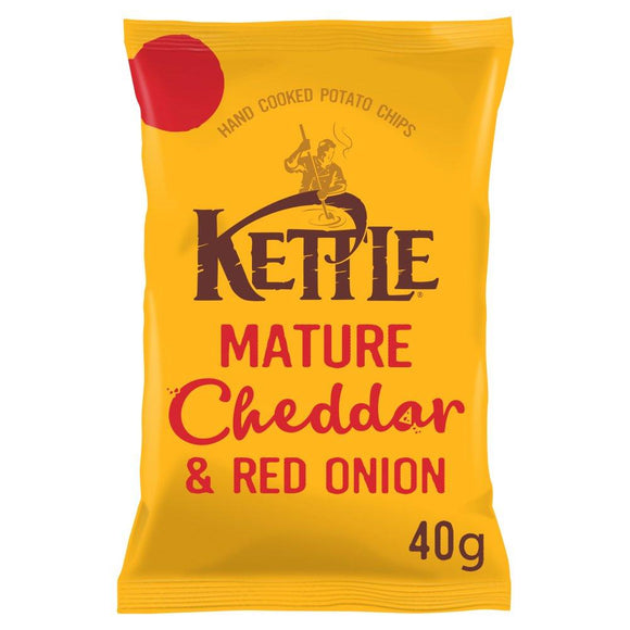 Kettle Chips Mature Cheddar & Red Onion 40g