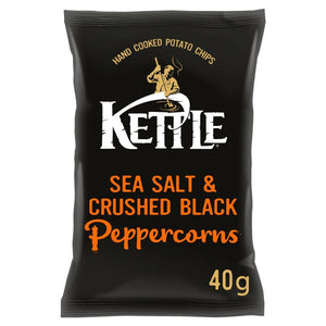 Kettle Chips Sea Salt & Crushed Black Peppercorns 40g