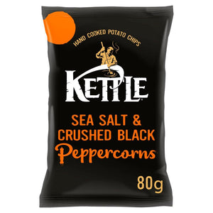 Kettle Chips Sea Salt & Crushed Black Peppercorns 80g