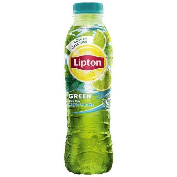 Lipton Mint & Lime Green Ice Tea 12 x 500ml - thewholesalehub