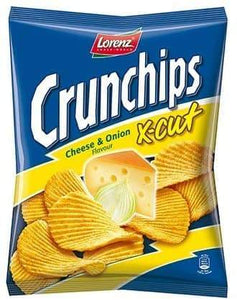 Lorenz Crunchips X-Cut Cheese & Onion 150g