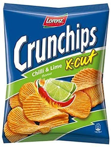 Lorenz Crunchips X-Cut Chilli & Lime 150g