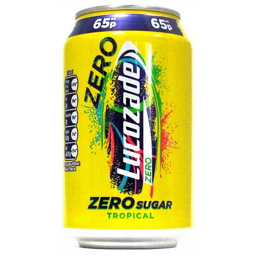 Lucozade Zero Sugar Tropical Cans 