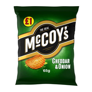 McCoy's Cheddar & Onion Crisps 65g