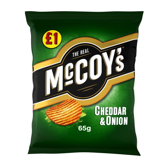 McCoy's Cheddar & Onion Crisps 65g