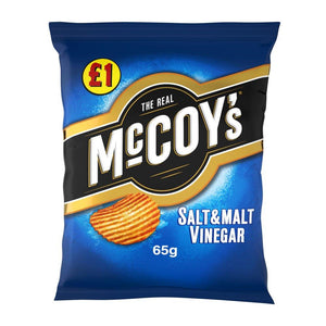 McCoy's Salt & Malt Vinegar Crisps 65g