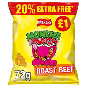 Monster Munch Roast Beef 72g