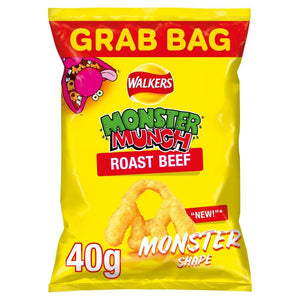 Monster Munch Roast Beef Snacks 40g