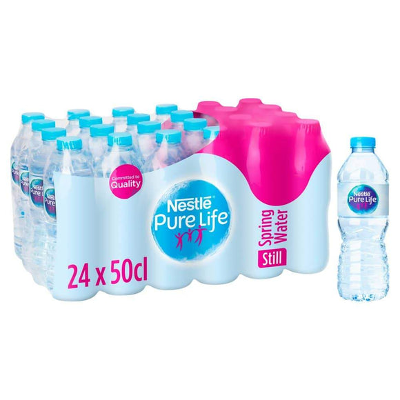 Nestle Pure Life Still Spring Water 24 x 500ml pack