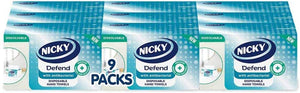 Nicky Defend 2 Ply Antibacterial Paper Towels 9 x 100 towels