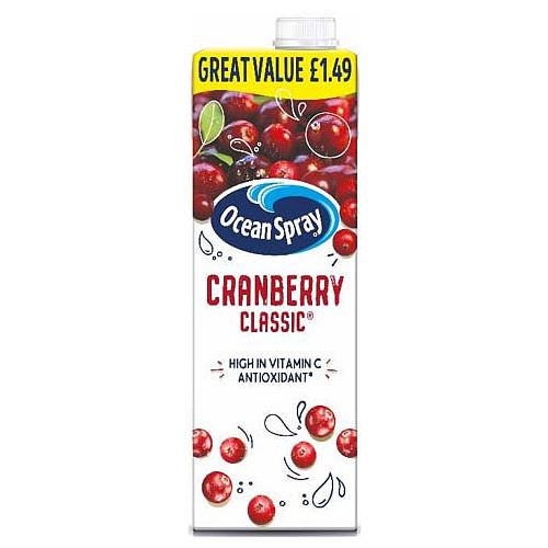 Ocean Spray Cranberry PMP 6 x 1Ltr - thewholesalehub