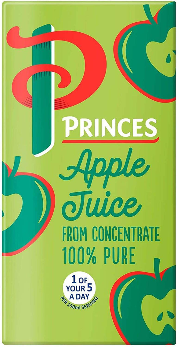 Princes Apple Juice 24 x 200ml - thewholesalehub