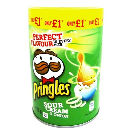 Pringles Sour Cream & Onion Crisps 70g