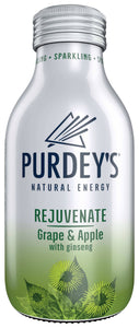 Purdey's Natural Energy Rejuvenate Grape & Apple with Ginseng 12 x 330ml - thewholesalehub