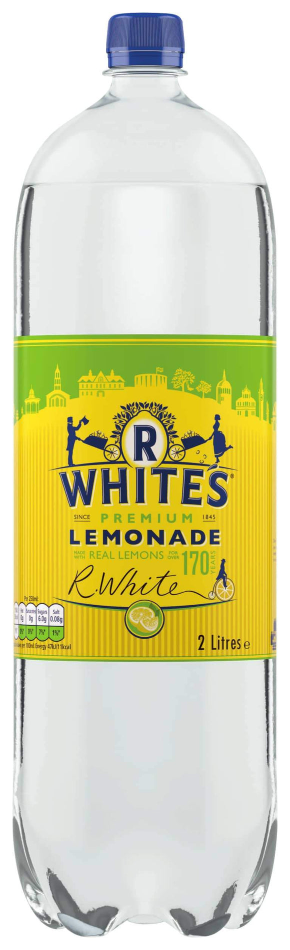 R Whites Premium Lemonade PMP 6 x 2Ltr - thewholesalehub