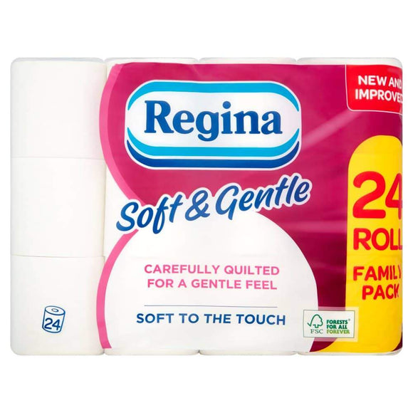 Regina Soft & Gentle 2 Ply Toilet Roll 2 Ply 4 x 10 pack