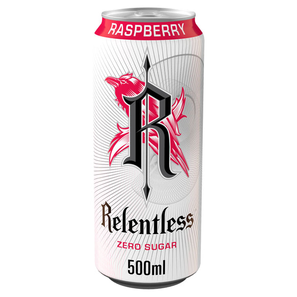 Relentless Raspberry ZERO sugar 12 x 500ml