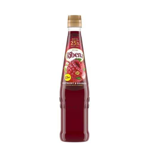 Ribena Raspberry & Rhubarb Squash PMP 6 x 600ml - thewholesalehub