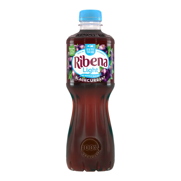 Ribena Really Light Blackcurrant 12 x 500ml - thewholesalehub