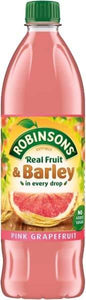 Robinsons Fruit & Barley No Added Sugar Pink Grapefruit 12 x 1Ltr - thewholesalehub