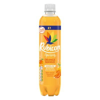 Rubicon Spring Orange Mango Flavoured Sparkling Spring Water PMP 12 x 500ml - thewholesalehub