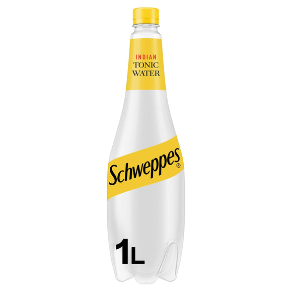 Schweppes Tonic Water 1Ltr plastic bottle