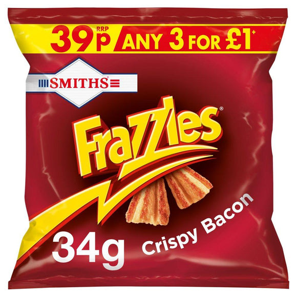 Smiths Frazzles Crispy Bacon Snacks 34g