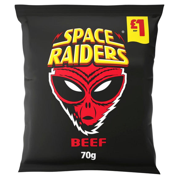 Space Raiders Beef Crisps 78g