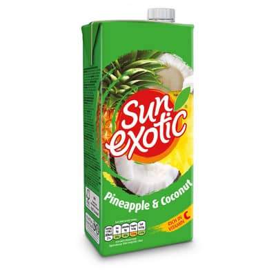 Sun Exotic Pineapple & Coconut 12 x 1Ltr - thewholesalehub