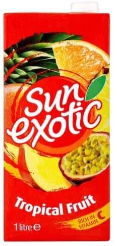 Sun Exotic Tropical 12 x 1Ltr - thewholesalehub