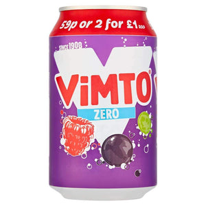 Vimto Zero Sugar 330ml cans