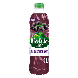 Volvic Juicy Blackcurrant Water 1Ltr plastic bottle