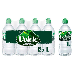 Volvic Still Natural Mineral Water (Sport Cap) 12 x 1Ltr pack