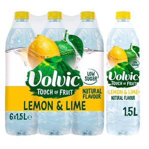 Volvic Touch of Fruit Lemon & Lime 6 x 1.5Ltr pack